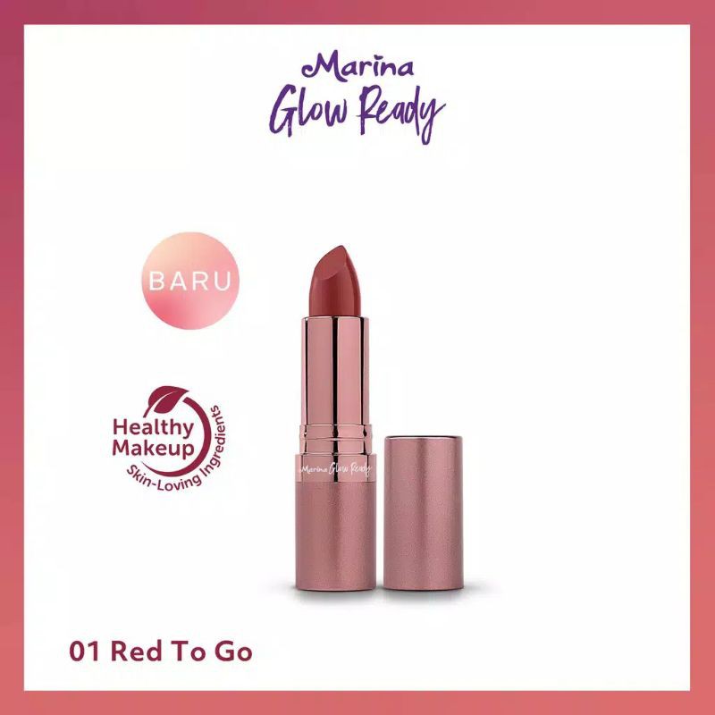 Marina glow ready luscious lipstick