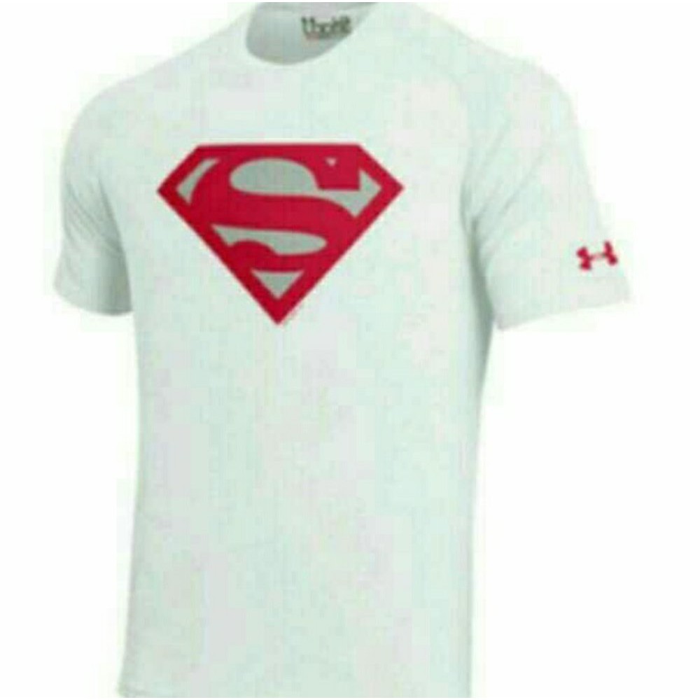 Ready Stok Kaos Tshirt Pria BIG SIZE 5XL 6XL SUPERMAN UNDER ARMOUR Murah