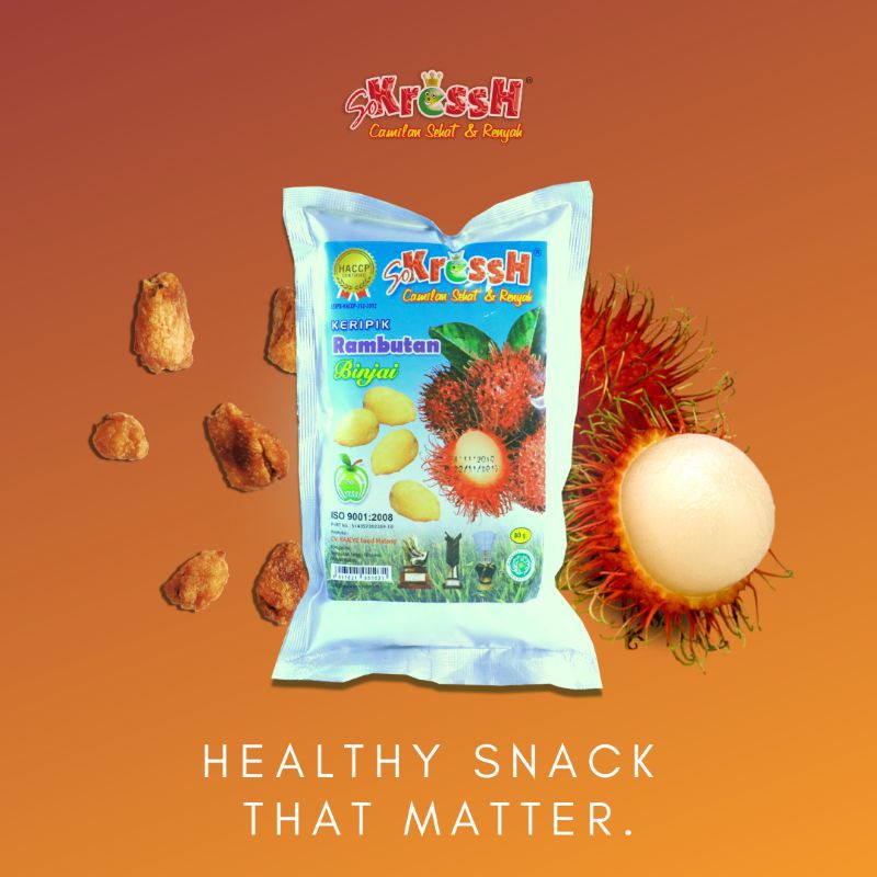 

keripik buah rambutan sokressh 80gr