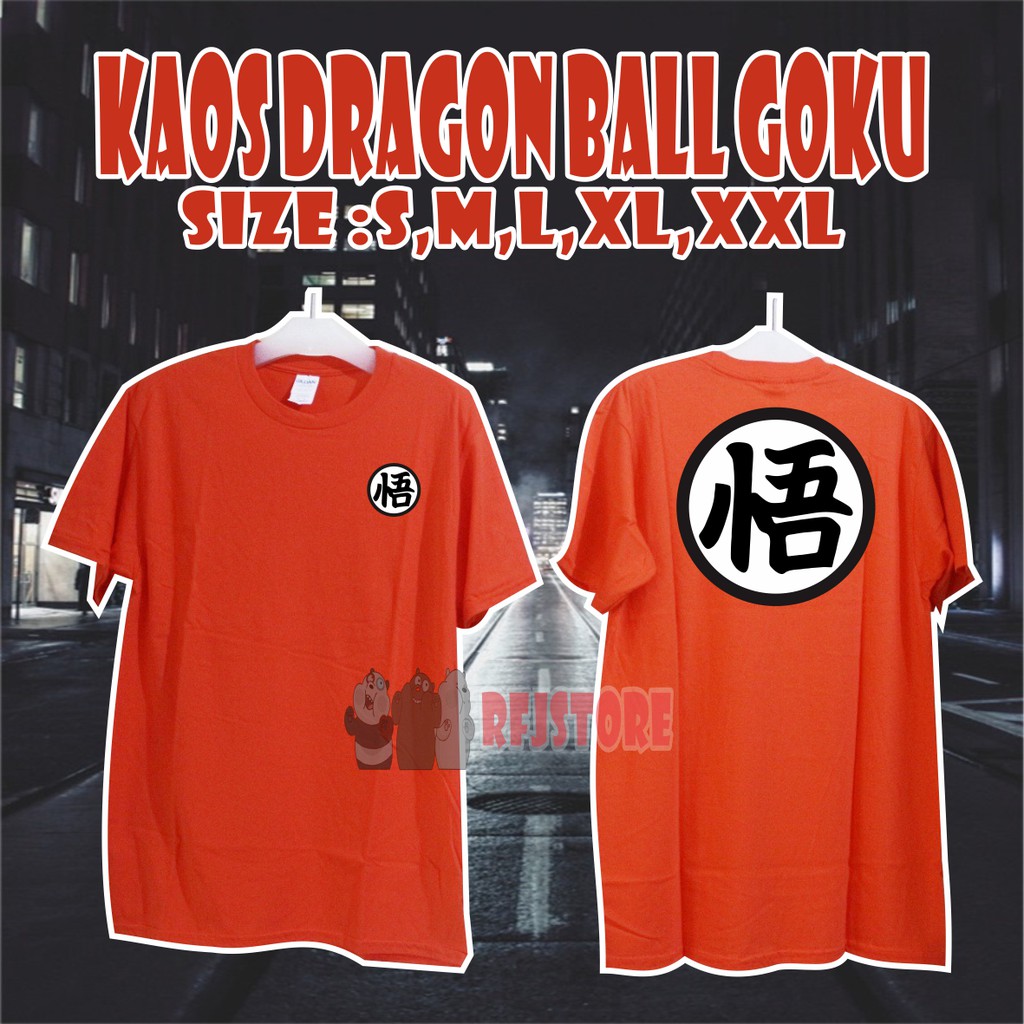 KAOS BAJU DRAGONBALL BAHAN COMBED 30S SABLON POLYFLEX