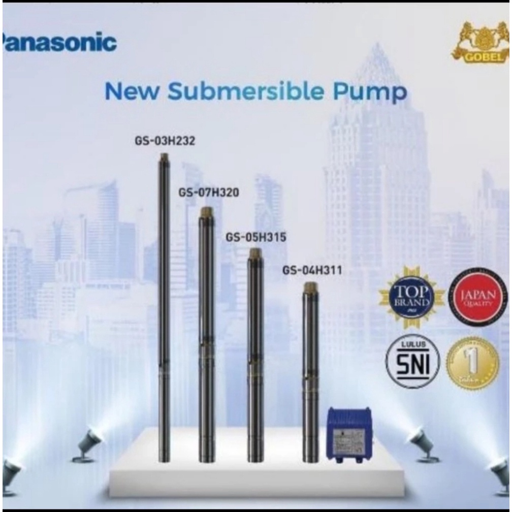 PANASONIC GS-05H315 Submersible Pump (Deep Well) 0.5 Horse Power