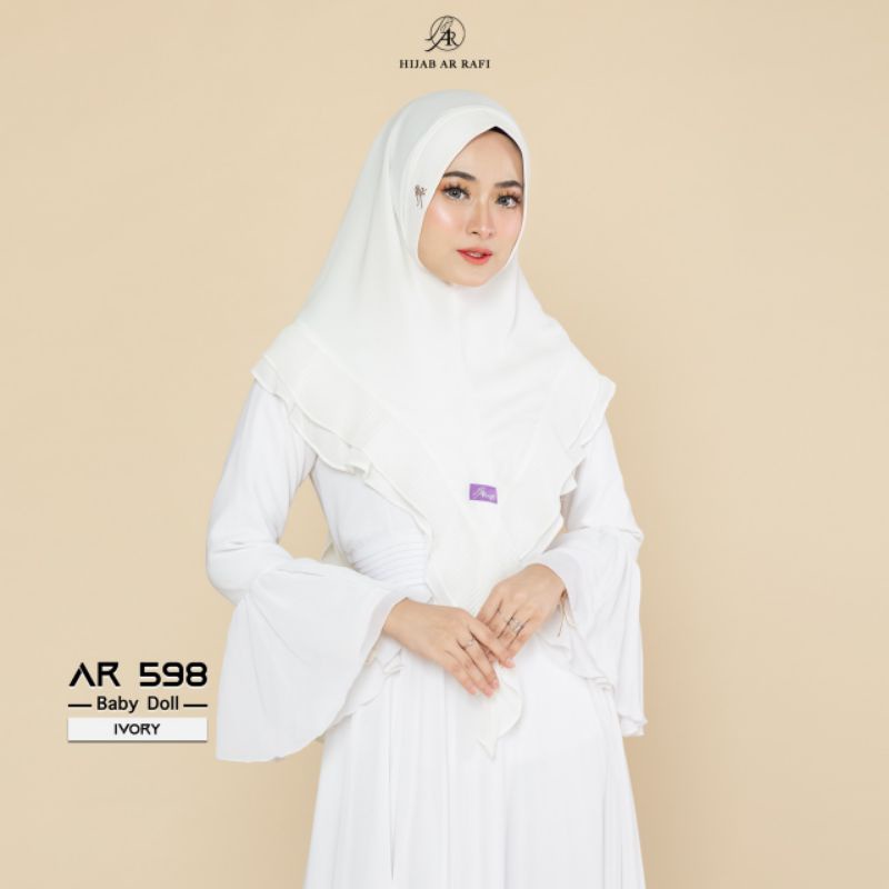 ARRAFI 598//HIJAB  SYAR'I TERBARU 2022//HIJAB LEBARAN 2022