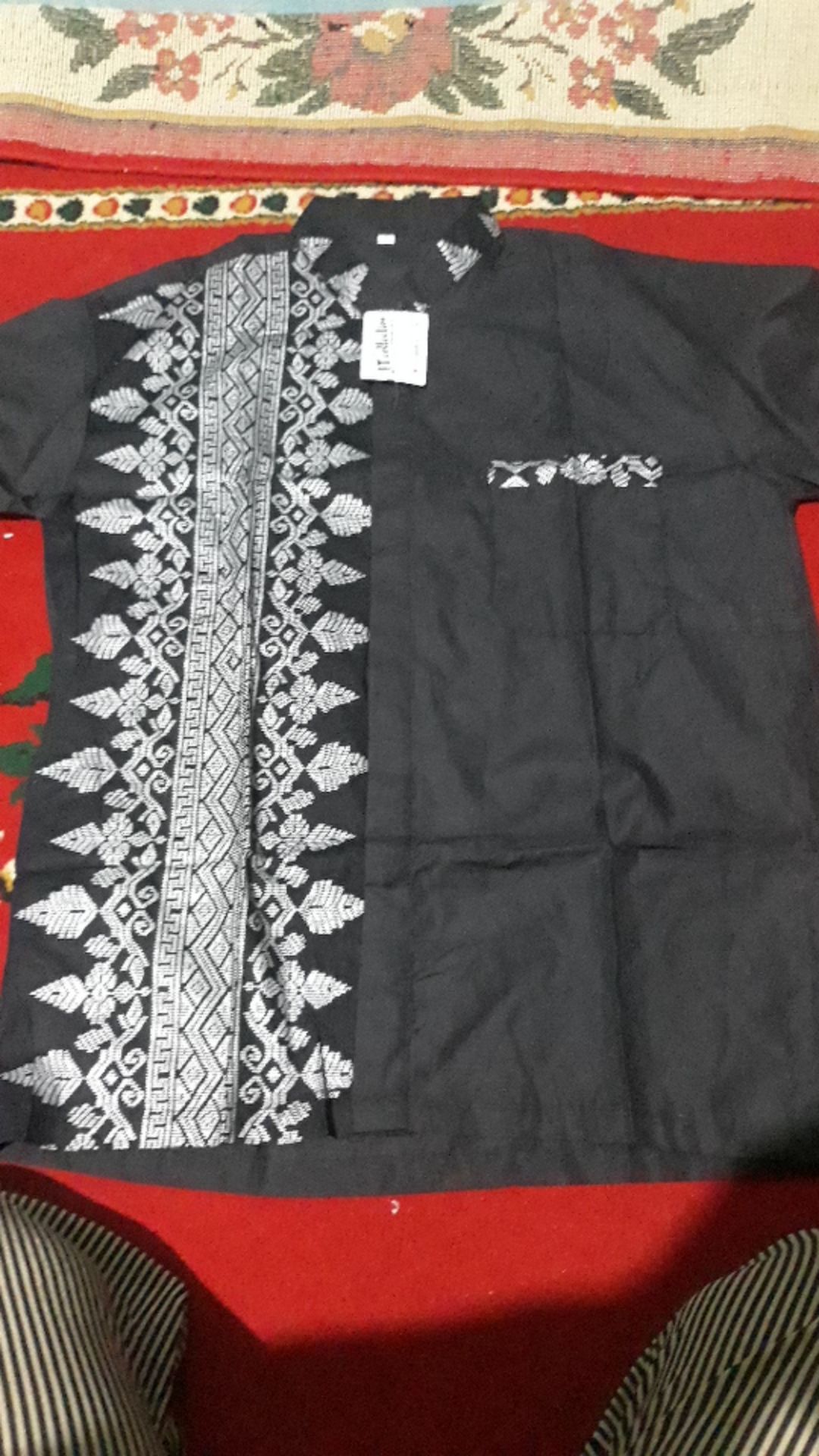 Cod- Dt Collection Kemeja Hem Batik  Pekalongan Kombinasi Kerah Koko