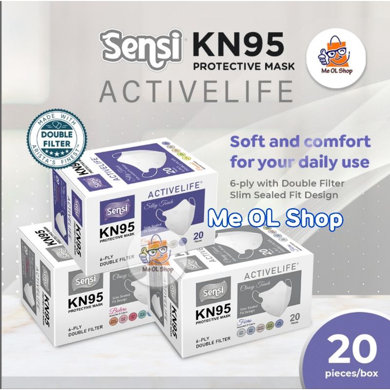 MASKER SENSI KN95 ACTIVE LIFE ISI 20 PCS