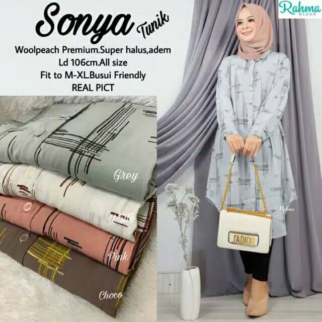 Sonya tunik import atasan jumbo baju terbaru