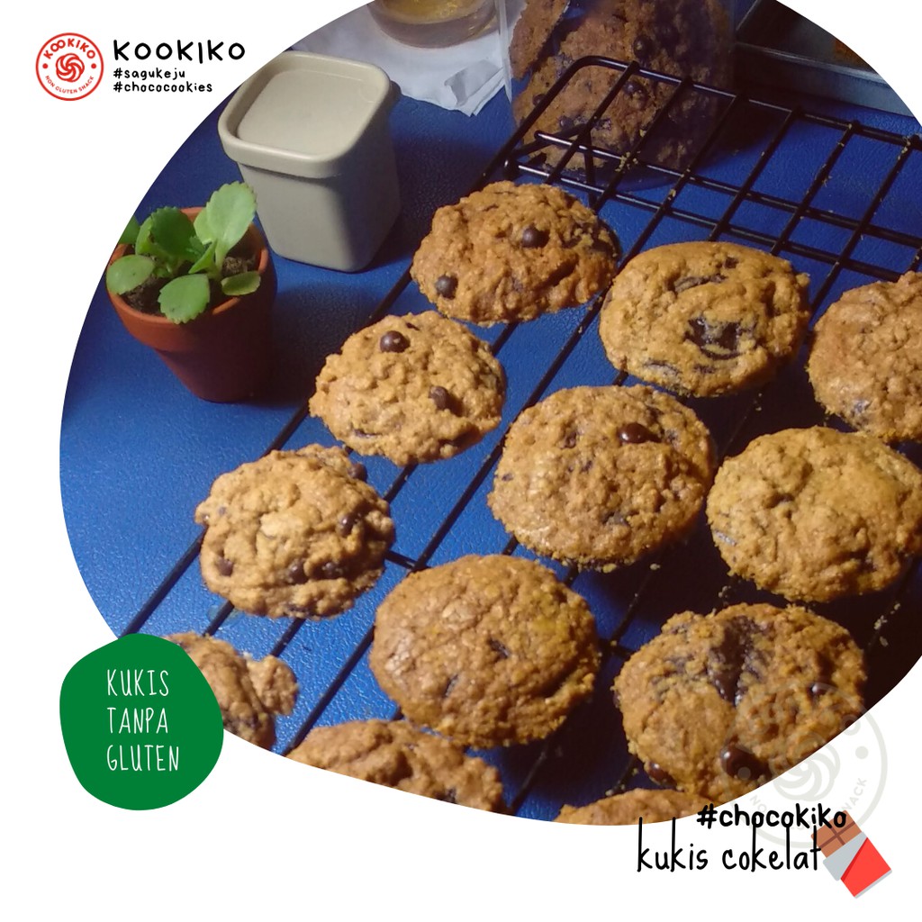 

kukis cokelat gluten-free | kookiko
