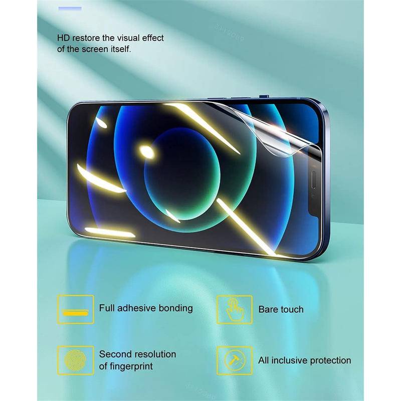 Film Pelindung Layar Depan Hydrogel Transparan Untuk Iphone 14 13 12 Pro Max Mini 14 Plus 14 Pro 13Pro 12Pro