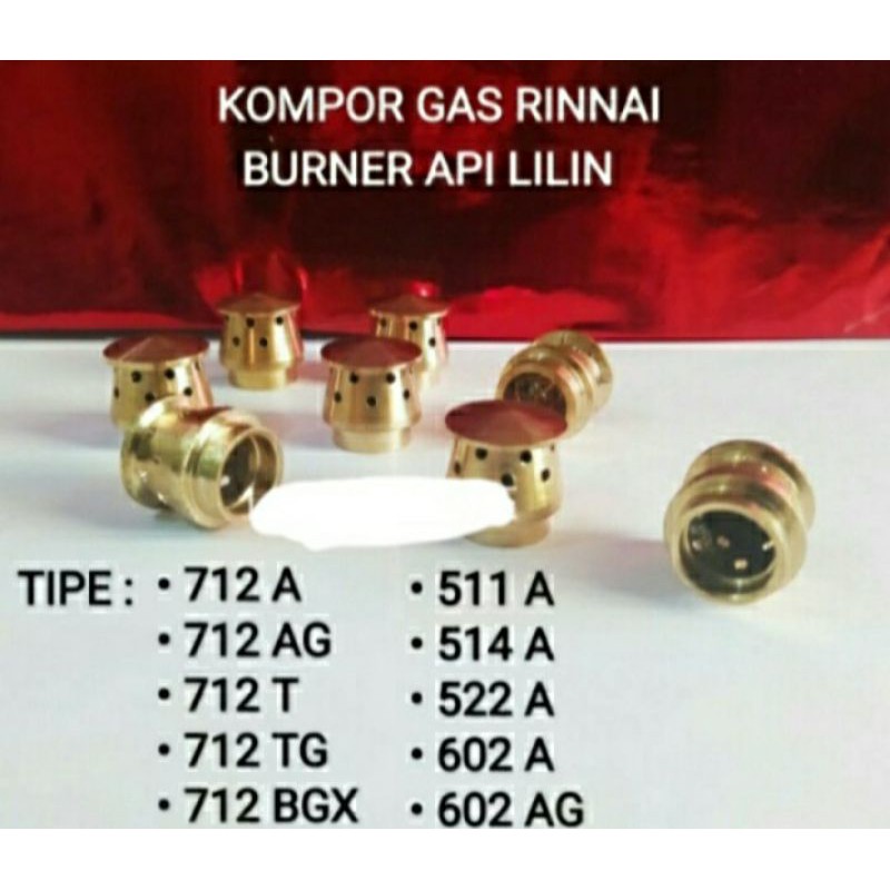 Burner buner baner kuningan api lilin api kecil kompor gas rinai