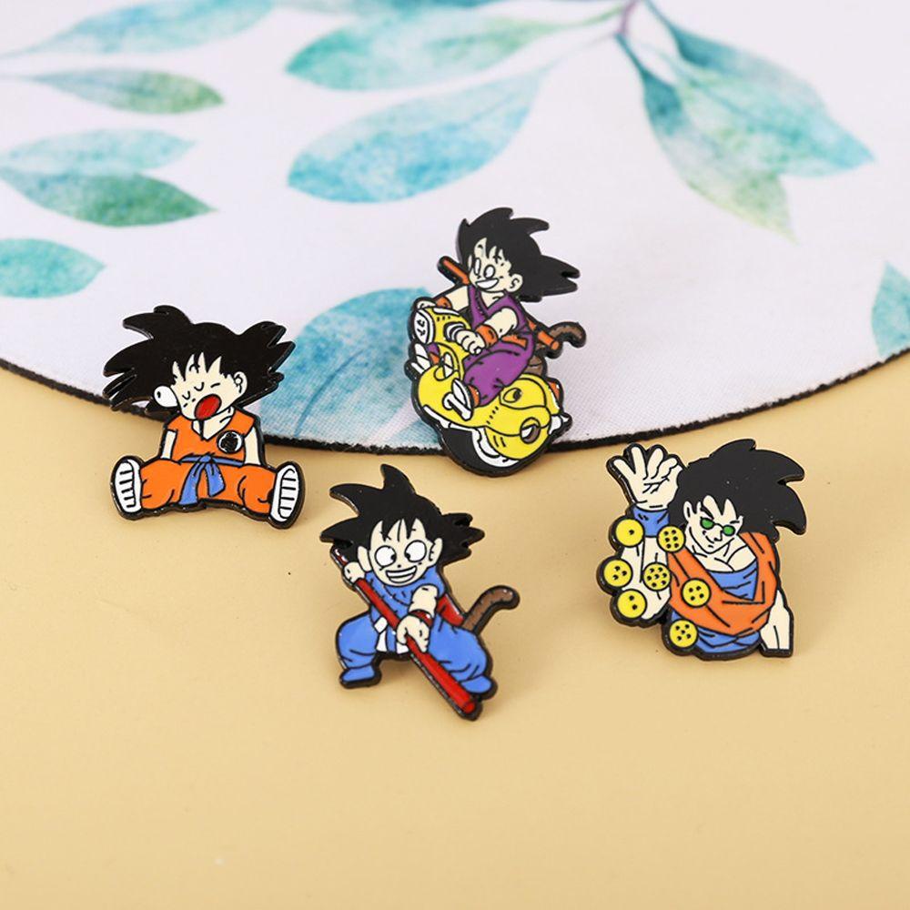 Mxbeauty Dragon Ball Lapel Pin Aksesoris Cosplay Jaket Pin Dekorasi Lencana Lapel Pin Lencana Pin Anime Badge