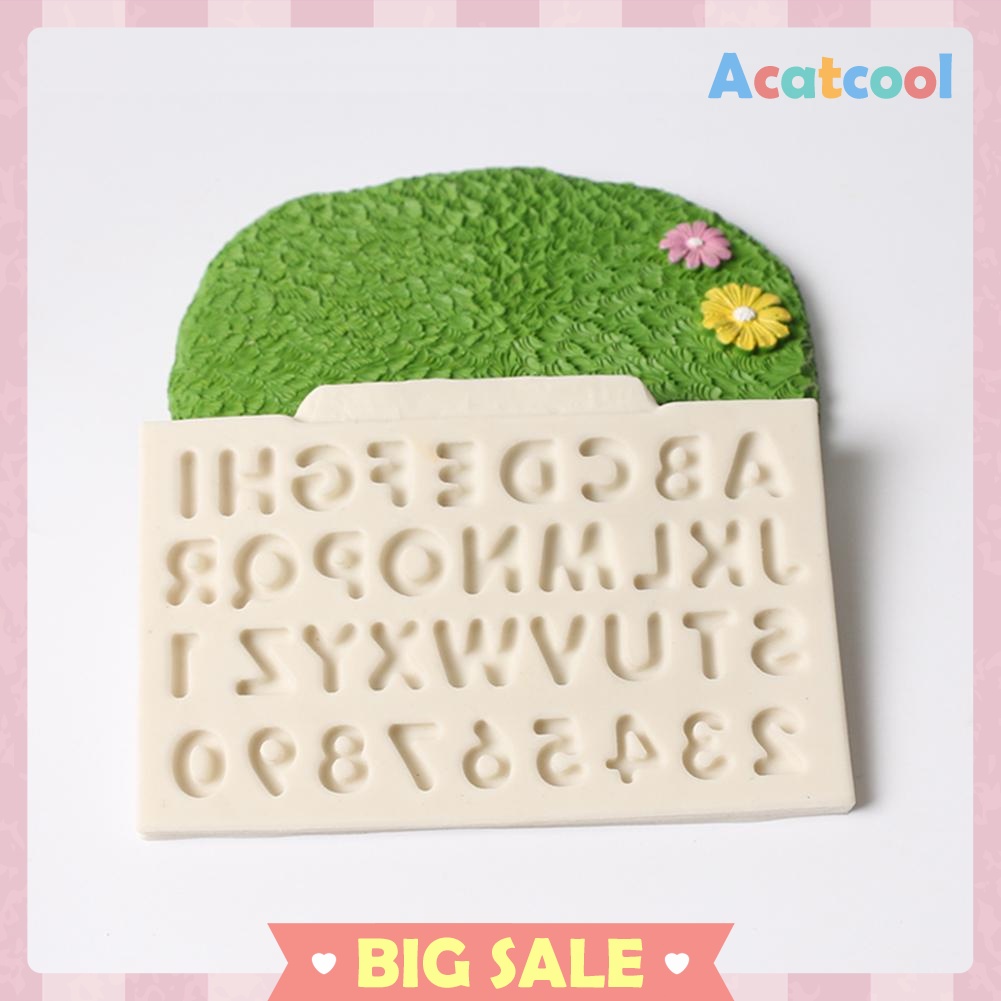 Letters Silicone Fondant Cake Mold DIY Chocolate Baking Decor Moulds Tools