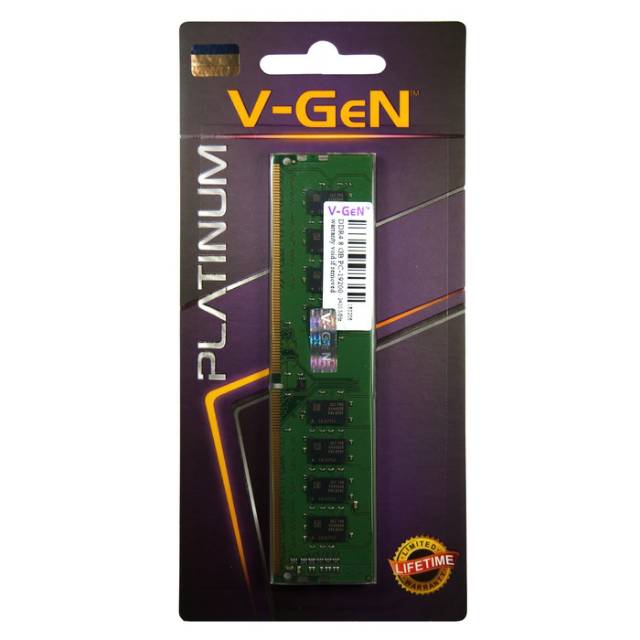 DDR4 8GB PC-19200 / 2400MHz V-GeN Platinum Longdimm RAM Vgen