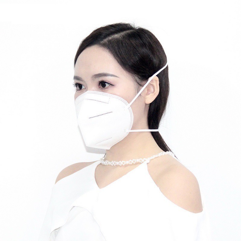 Masker Hijab KN95 5ply Isi 10pcs Disposable Face Mask Headloop 3D N95