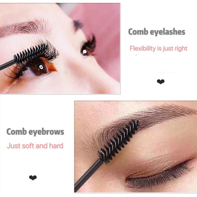 10pcs Kuas Makeup Bulu Mata Perpanjang Aplikator Maskara Alis Sekali Pakai Eyelash Brush