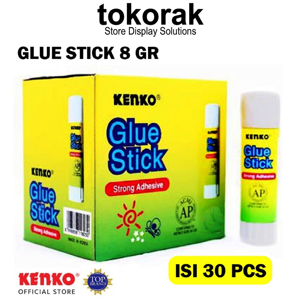 GLUE STICK KECIL KENKO 8 GR - LEM KERTAS - LEM STIK ISI 30 PCS