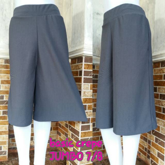 CELANA KULOT 3/4 JERSEY POLOS STANDART DAN XXL