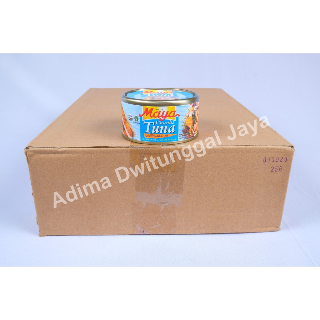 Tuna Maya Chunk Vegetable/Maya Tuna in Vegetable Oil 24x185gr - Karton