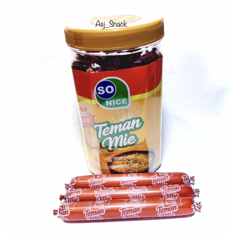 Sosis So Nice jumbo Teman Mie Original, Sosis Siap Makan ( 17 pcs x 40g )