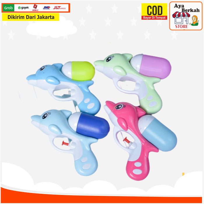 Pistol air Mainan Mandi Ikan Bergerak Dolphin Lumba Lumba Lumba-lumba Baby Bath Toys Anak Bayi