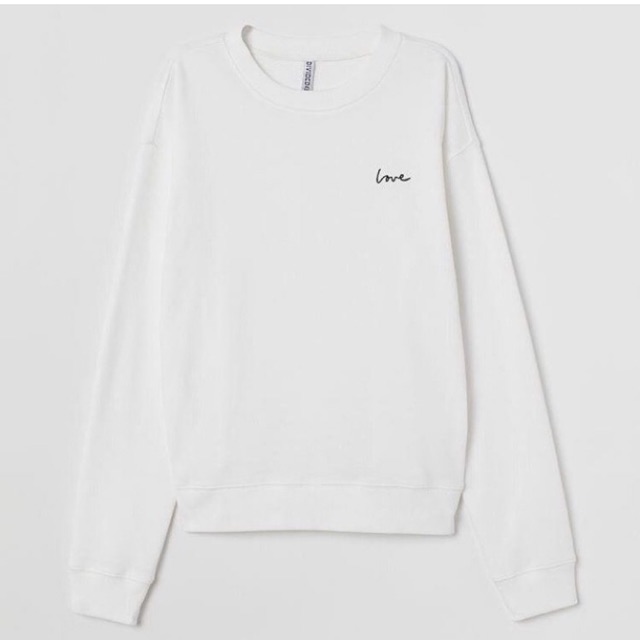 love sweatshirt h&m