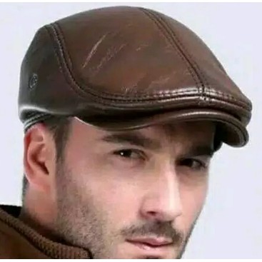 Topi Pet Pria Asli Kulit