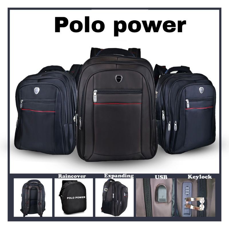 tas ransel laptop murah produk terbaru polo power