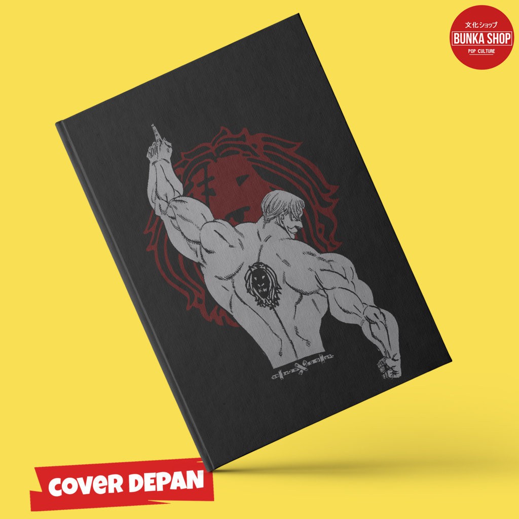 

Note Book Hardcover Anime Nanantsu no Taizai Escanor Sins Pride Ukuran A5 Jurnal Agenda Planner Gift Couple