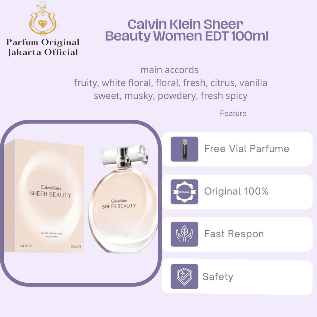 Parfum Parfume Perfume Asli Perawatan Kecantikan Original Import Branded Wanita Perempuan Cewek Calv