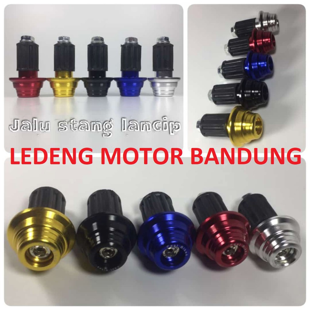 Bandul Jalu Stang Motor Universal Bahan Besi CnC Model Lancip