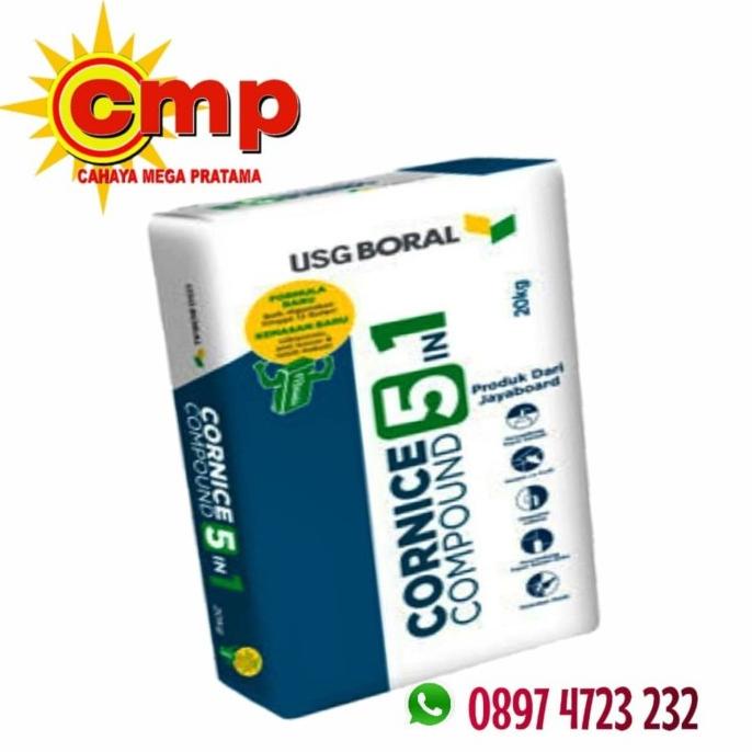 Jual Kompon Gypsum / Cornice Compound 5In1 / Compund USG Boral Jaya ...