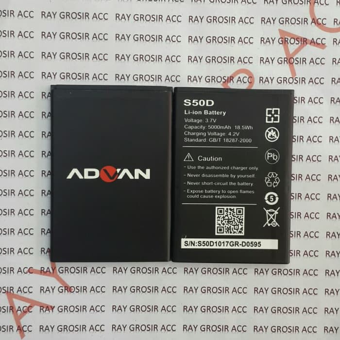 Baterai Original Double Power ADVAN Vandroid S50D , BP50AS , BP-50AS