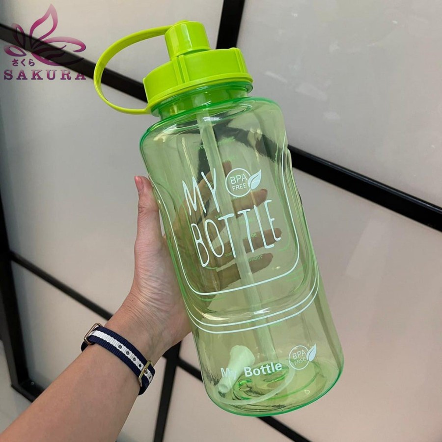 WATER POT SELIYA 2 L BOTOL MINUM 2 LITER SEDOTAN TALI PANJANG SELIYA / MY BOTTLE SEDOTAN 2 LITER / BOTOL MINUM ENJOY LIFE 2 LITER / BOTOL MINUM PLUS SEDOTAN