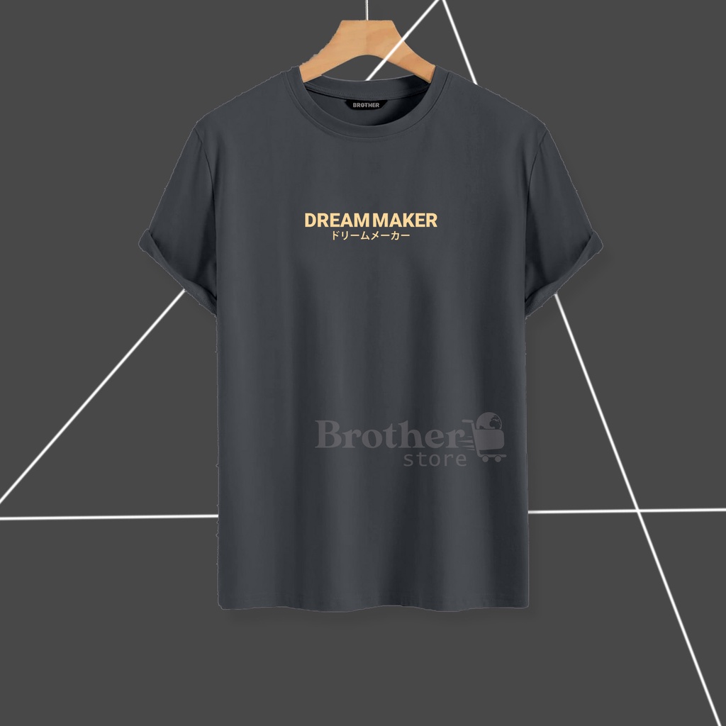 BROTHER STORE - Kaos Distro Pria - KAOS COWOK CEWEK - Kaos Kata Kata - Articel 7DMC TEXT GOLD Premium