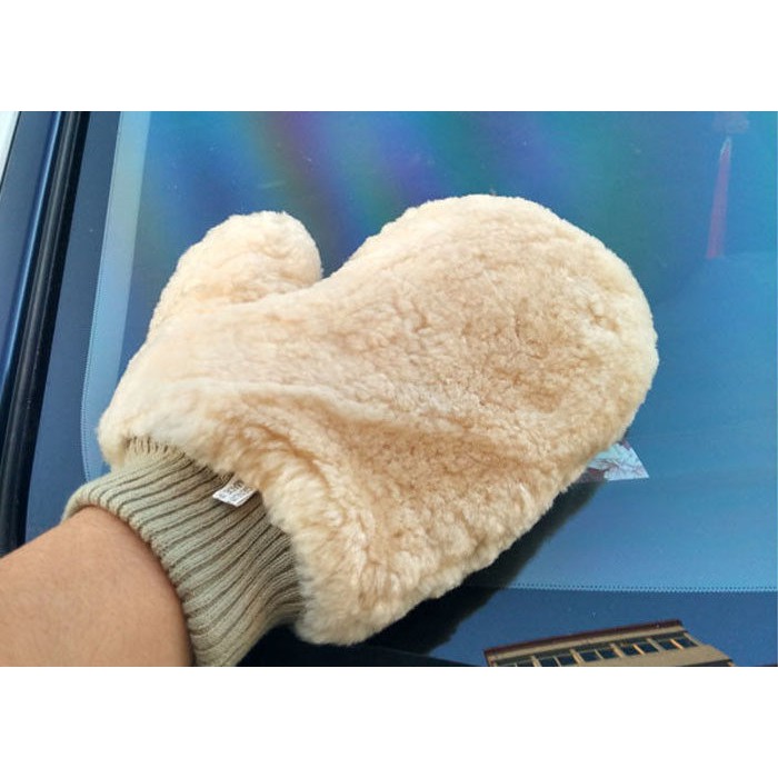 AUTOGEEK Sheepskin Washmitt Lap Cuci Mobil Kulit Domba Asli MURAH