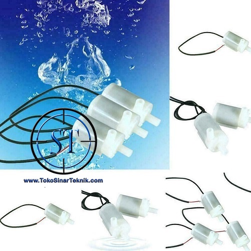 Pompa Air Celup Micro Mini DC 6V Water Pump Micro Submersible Arduino Kabel Pancuran Akuarium