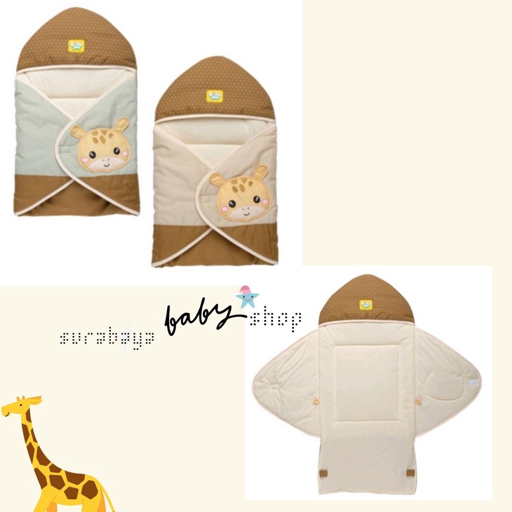 BABY JOY BABY BLANKET / SELIMUT BAYI GIRAFFE SERIES - BJB5020