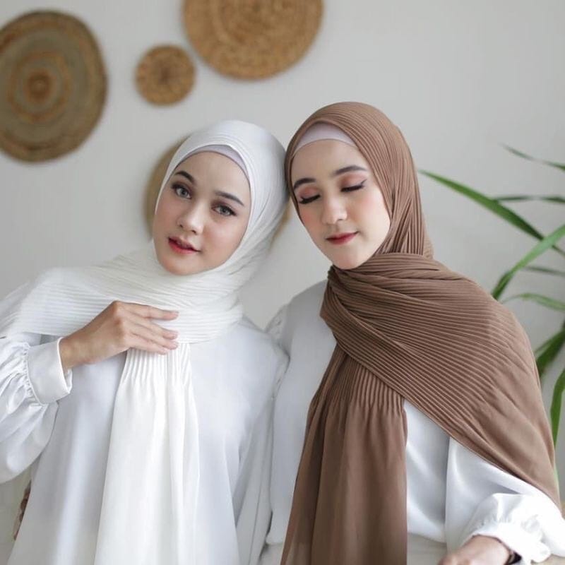 Pashmina Plisket Dewasa Ceruty Duyung Babydoll Terbaru / Alody's Collection