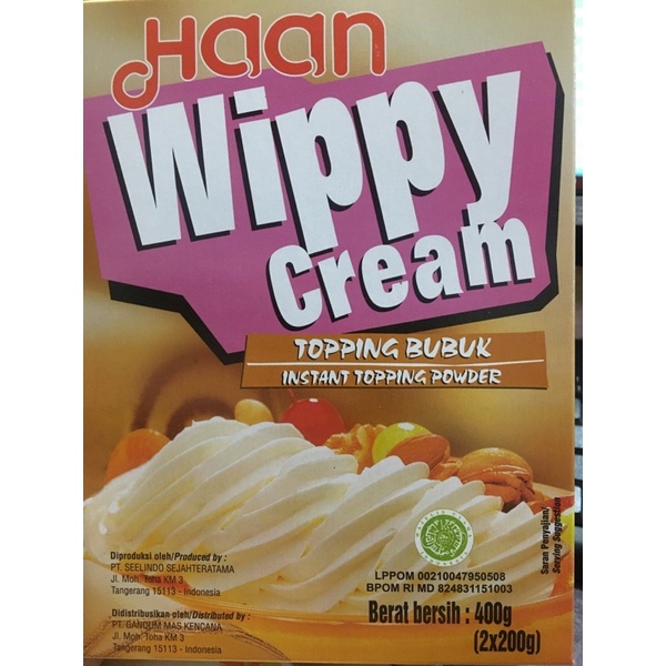 

HAAN WIPPY CREAM (400gr)