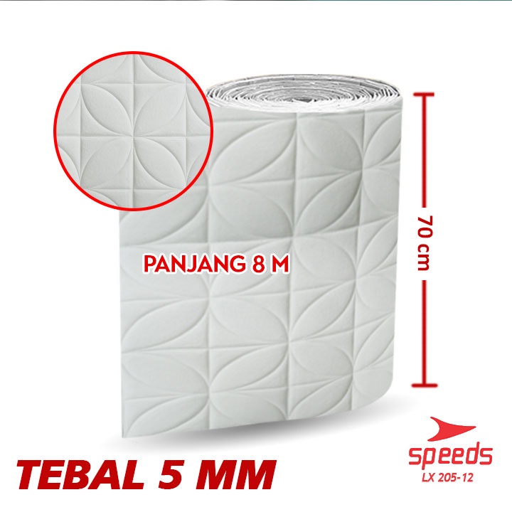 Wallpaper Dinding 5mm SPEEDS Wallpaper Foam 3D Motif Jendela untuk Kamar Tidur Ruang Makan dll 205-13-12-11-KAWUNG PUTIH 8m 5mm