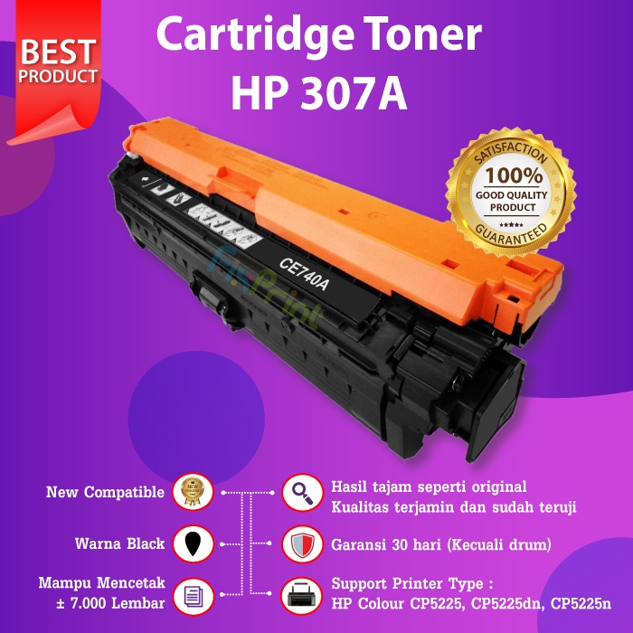 Cartridge Toner Compatible HP 307A CE741A Cyan Printer CP5225 CP5225n