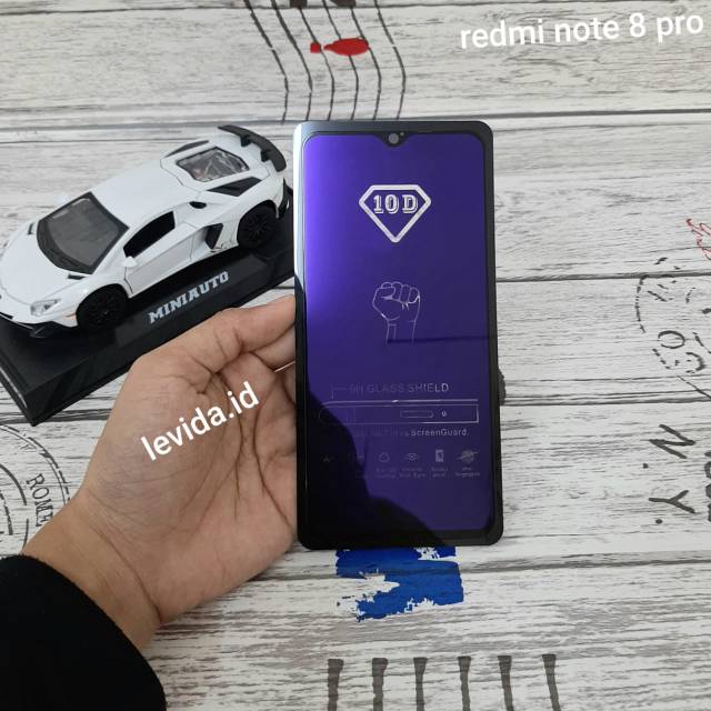 TG TEMPERED GLASS FULL LEM REDMI NOTE 8 PRO ANTI BLUE ANTI RADIASI⠀⠀⠀⠀