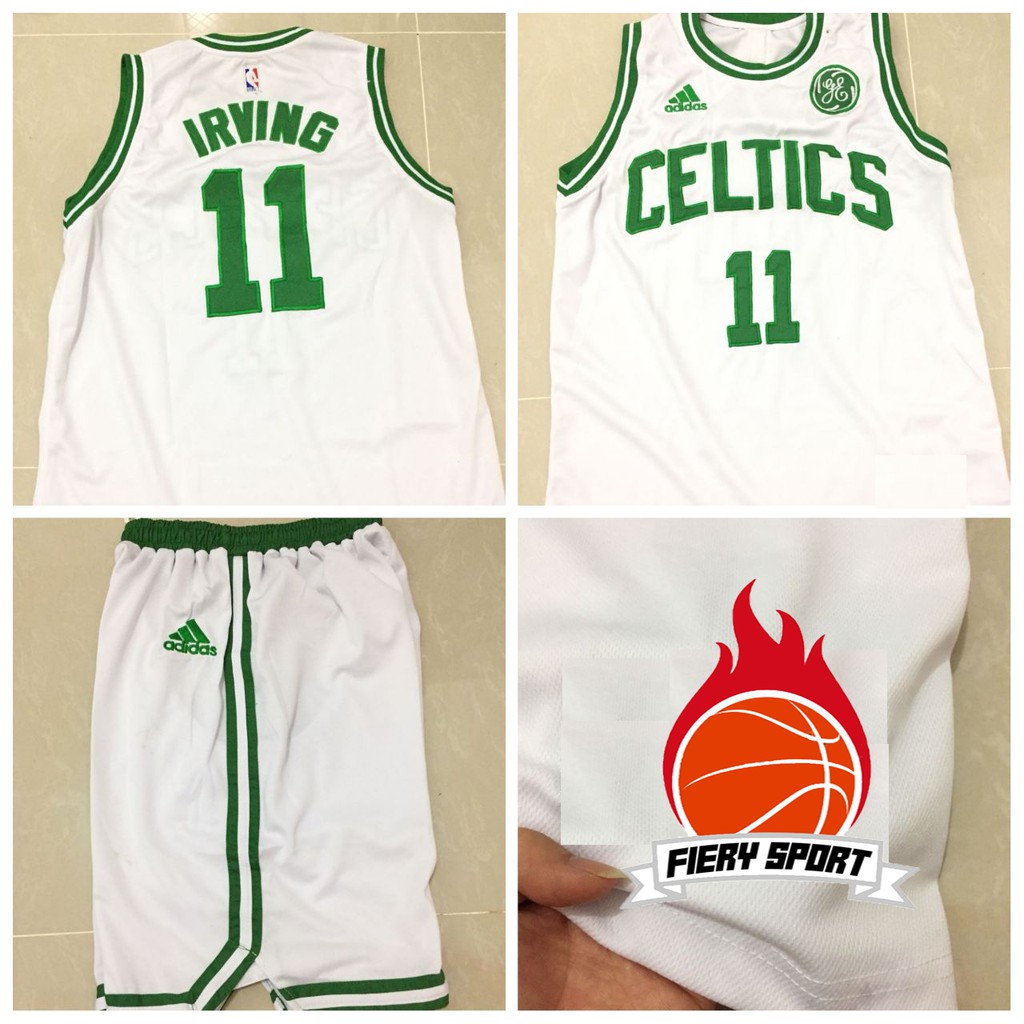 Jersey Basket NBA Boston Celtic Kyrie Iriving Green Shopee Indonesia