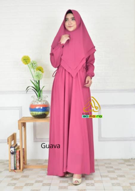 GAMIS SYARI SAKINAH 1 SET KHIMAR || SAMARA