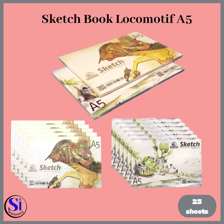 

Sketch Book LOCOMOTIF A5/Drawing Sketch Book A5 Isi 25 Sheet