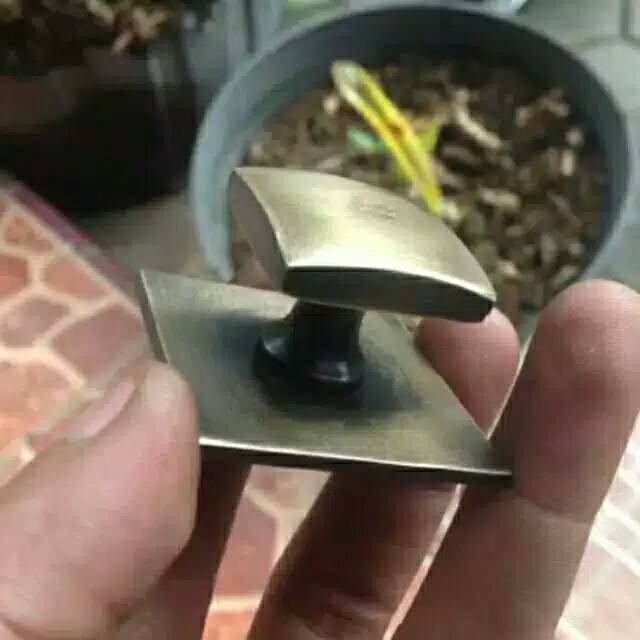 Handle / Tarikan Laci Gagang Lemari Rumah Kuningan Antik Murah 3x3cm