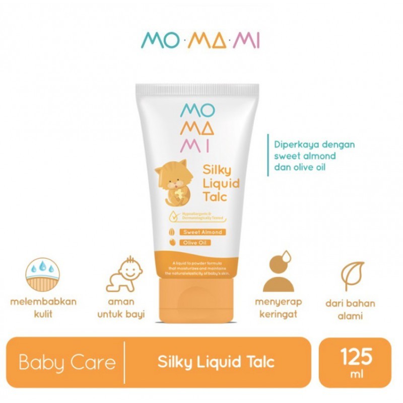 Momami Silky Liquid Talc 125ml / Bedak Cair Bayi