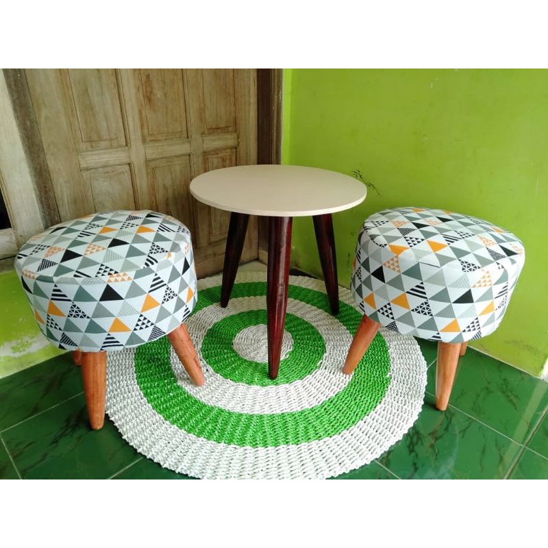 KURSI STOOL BULAT/ KURSI UNIK KAYU / KURSI VINTAGE