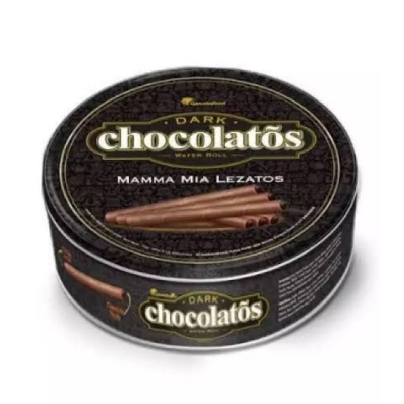 Chocolatos Dark 190 gram Mamma Mia Lezatos | Chocolatos Dark Kaleng 190 g