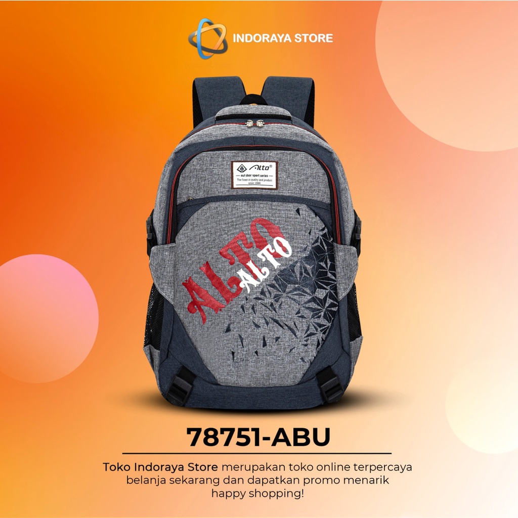 ALTO Tas Ransel Sekolah Anak Laki Laki Perempuan Original Import FREE Raincover