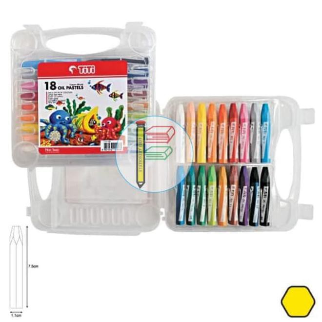 

Crayon Titi 18 Warna Oil Pastels Krayon Per Set Best Seller