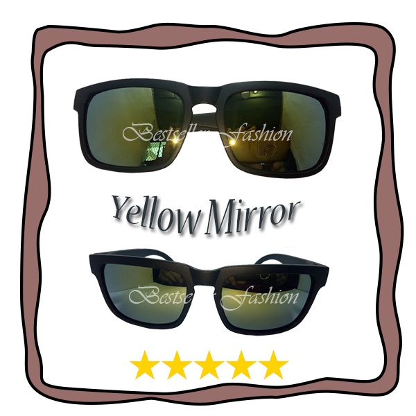 Kacamata Hitam Fashion Gaya Pria Wanita Lensa Mirror UV400 Kaca Mata Outdoor Anti Silau Sunglasses UNISEX